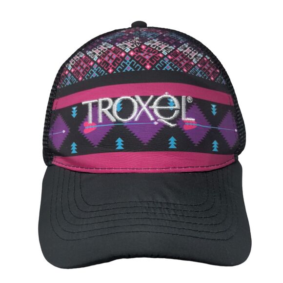 Troxel Snapback Trucker Hat Multicolor OSFM Adjustable Embroidered Aztec Print - Picture 1 of 8